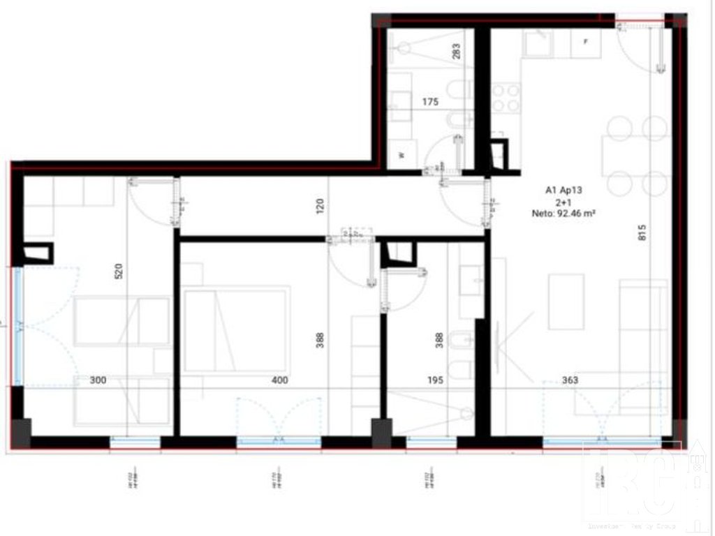 Shitet Apartament 2+1 tek Square Village ,Drimadhes!
