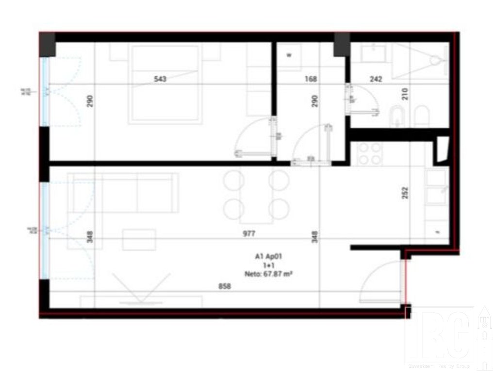 Shitet Apartament 1+1 tek Square Village ,Drimadhes!