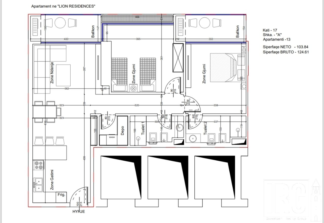 APARTMENT 2+1+2 FOR SALE AT LION 2 RESIDENCE!!!
