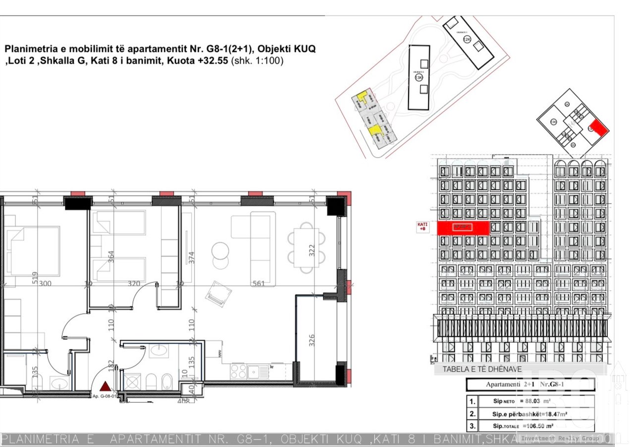 SHITET APARTAMENT 2+1+2 TEK REZIDENCA DARLA, XHAMLLIK !