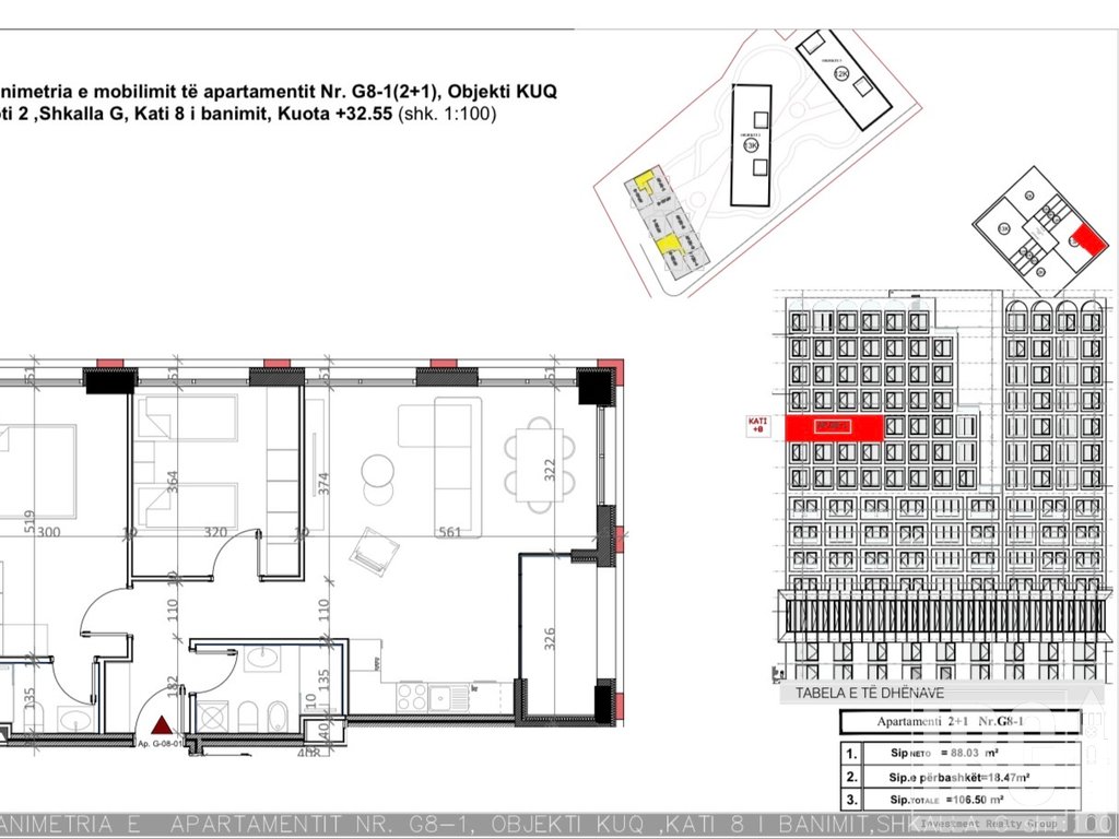 SHITET APARTAMENT 2+1+2 TEK REZIDENCA DARLA, XHAMLLIK !