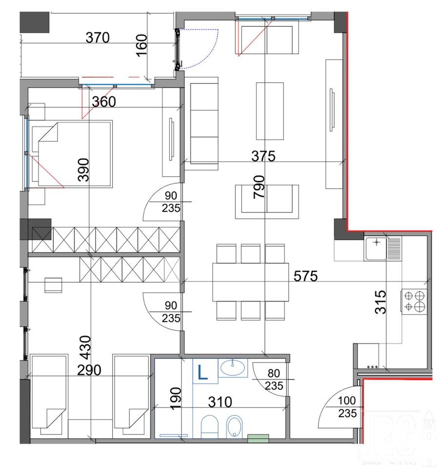 Apartment 2+1 for sale at Aura Residence on Dritan Hoxha Street!