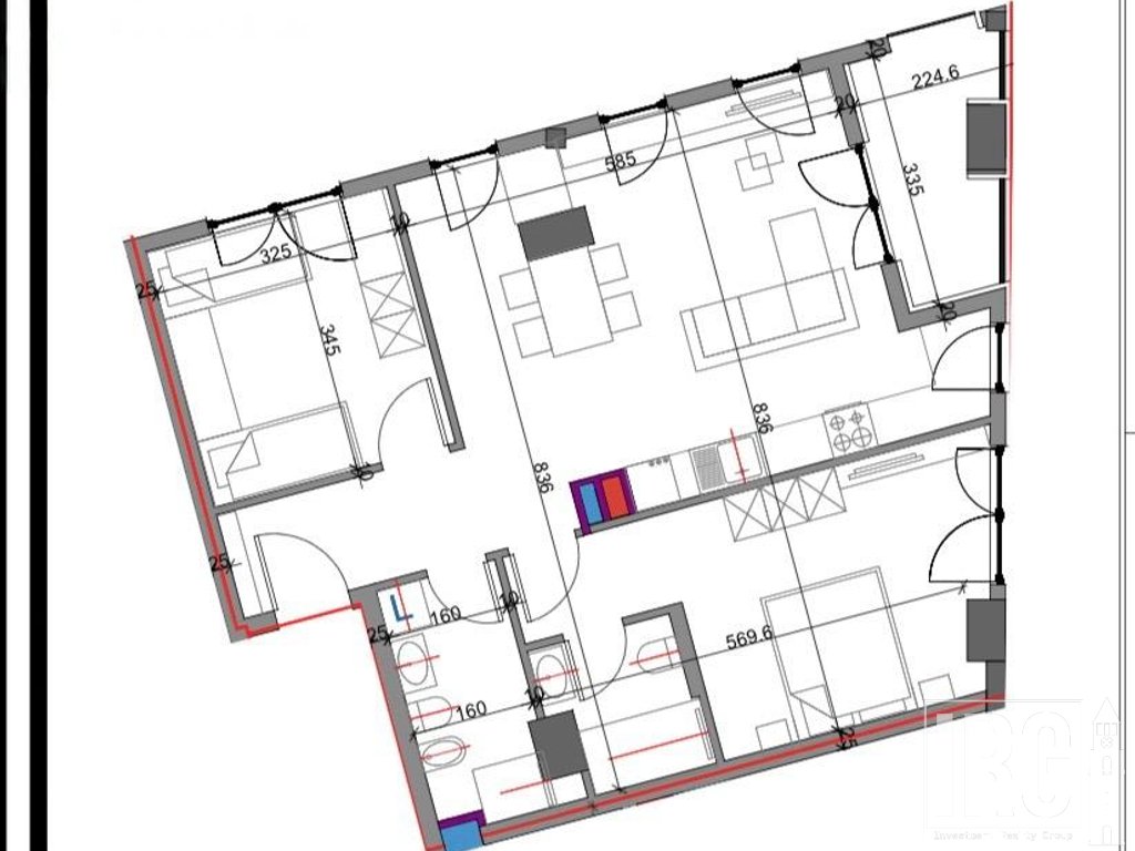 APARTAMENT 2+1+2 PER SHITJE | 104.2 m²| Bulevardi i Ri