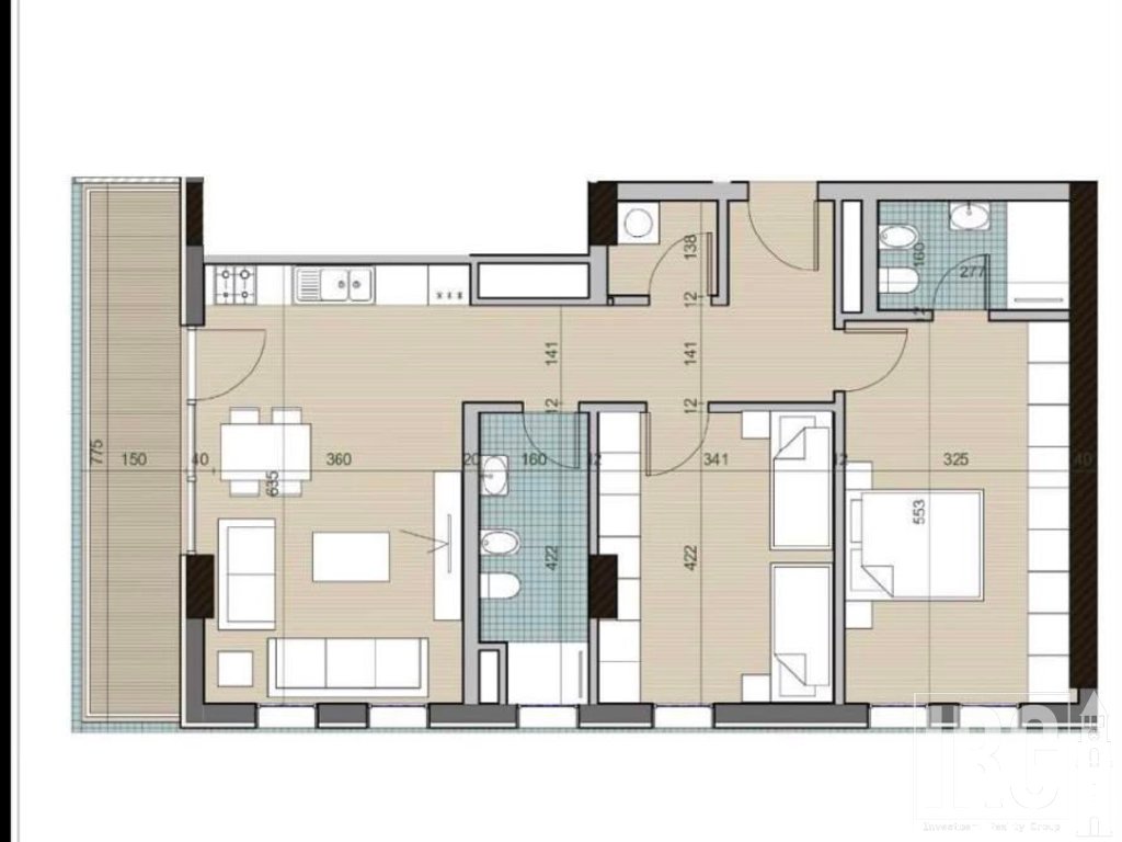 APARTAMENT 2+1+2 PER SHITJE | UNIVERS CITY| 127.71 m²