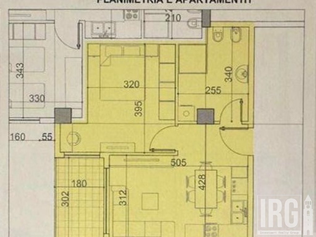 APARTAMENT 1+1 PER SHITJE– Rezidenca Belfiore 1