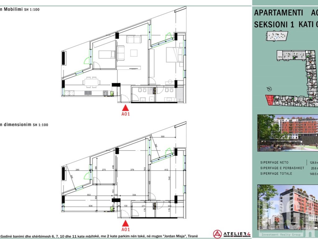 SHITET APARTAMENT 2+1+2 TEK NDREGJONI, BULEVARDI I RI | 25,500,000 LEKË