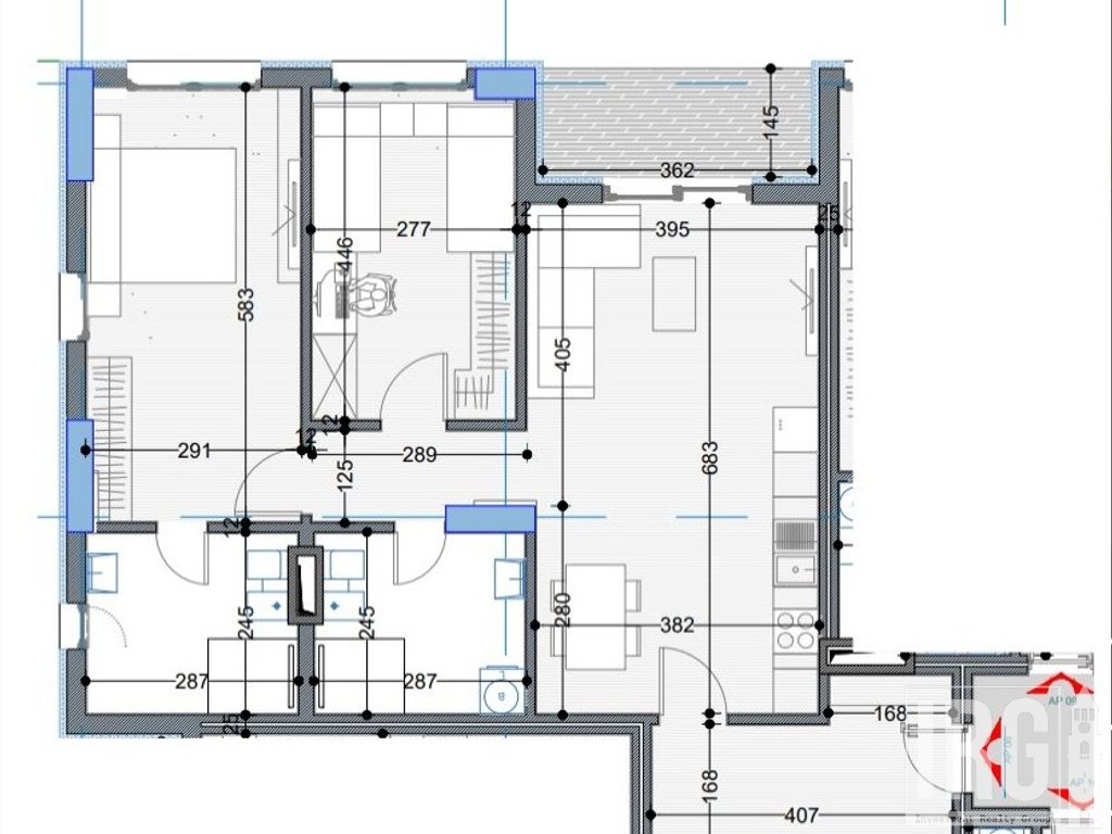 APARTAMENT 2+1+2 PER SHITJE– Rezidenca Belfiore 2