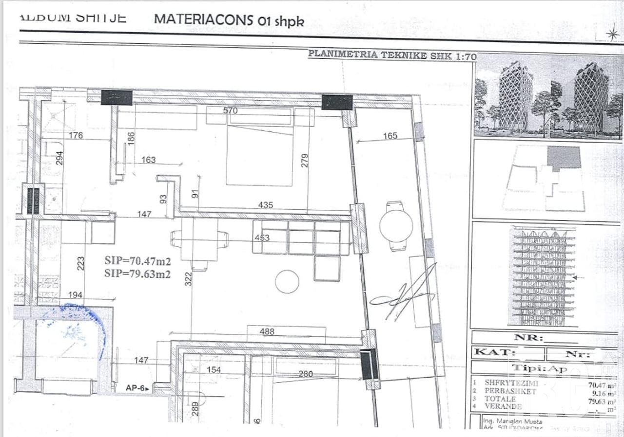 APARTAMENT 1+1 TEK REZIDENCA “MATERIA CONS”, PORTI-VLORA MARINE!