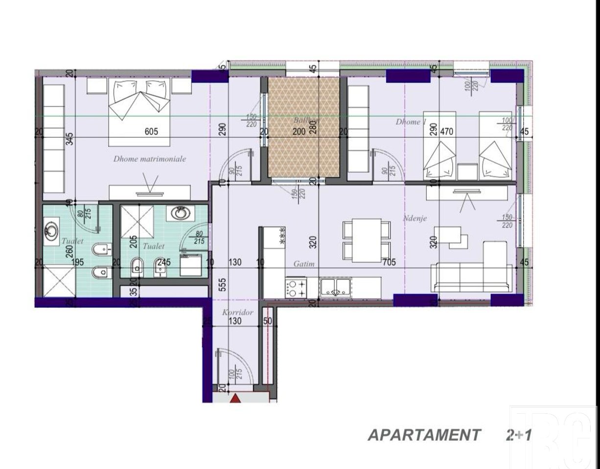 APARTAMENT 2+1+2 PER SHITJE: Tirana ENTRY 3
