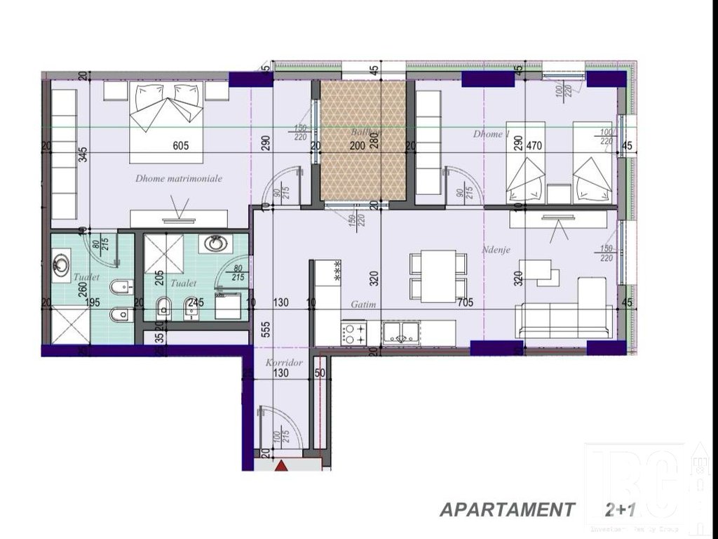 APARTAMENT 2+1+2 PER SHITJE: Tirana ENTRY 3