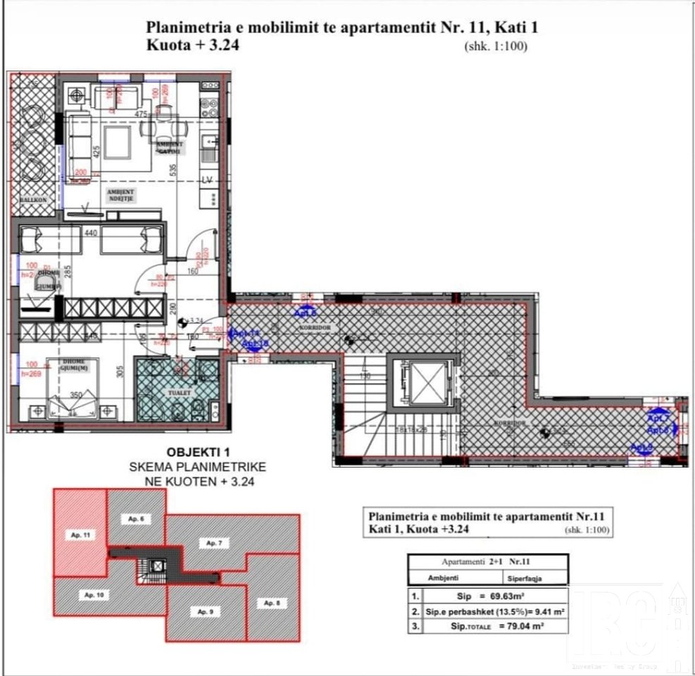 SHITET APARTAMENT 2+1 TEK XHAMIA NE SAUK !