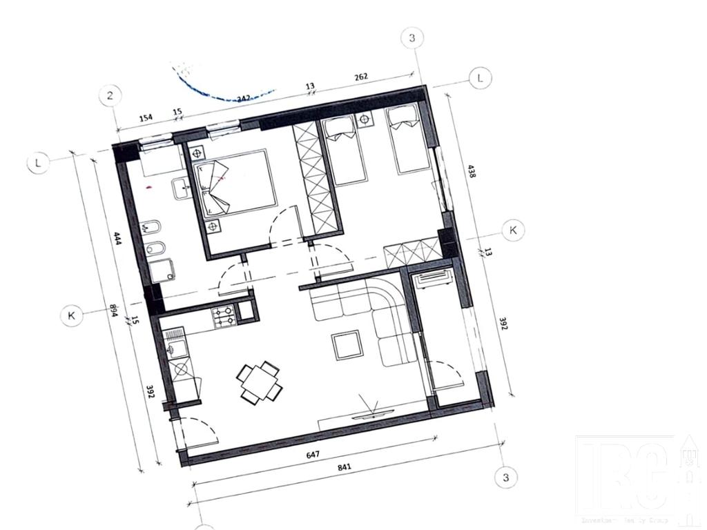 Apartament 2+1 tek Rezidenca Kaimi ne Ali Dem