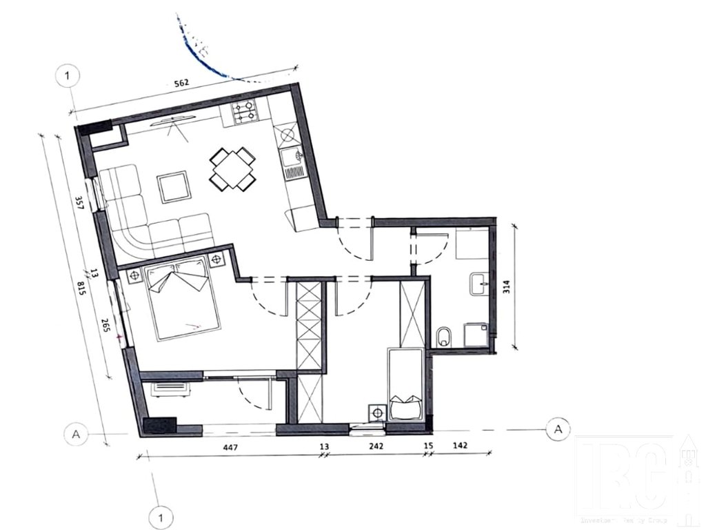 Okazion! Apartament 2+1 tek Rezidenca Kaimi ne Ali Dem