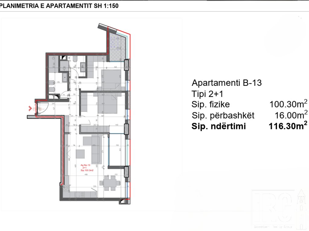 APARTAMENT 2+1+2 TE KRYQËZIMI I "FARMACIA 10", Rr. DIBRËS