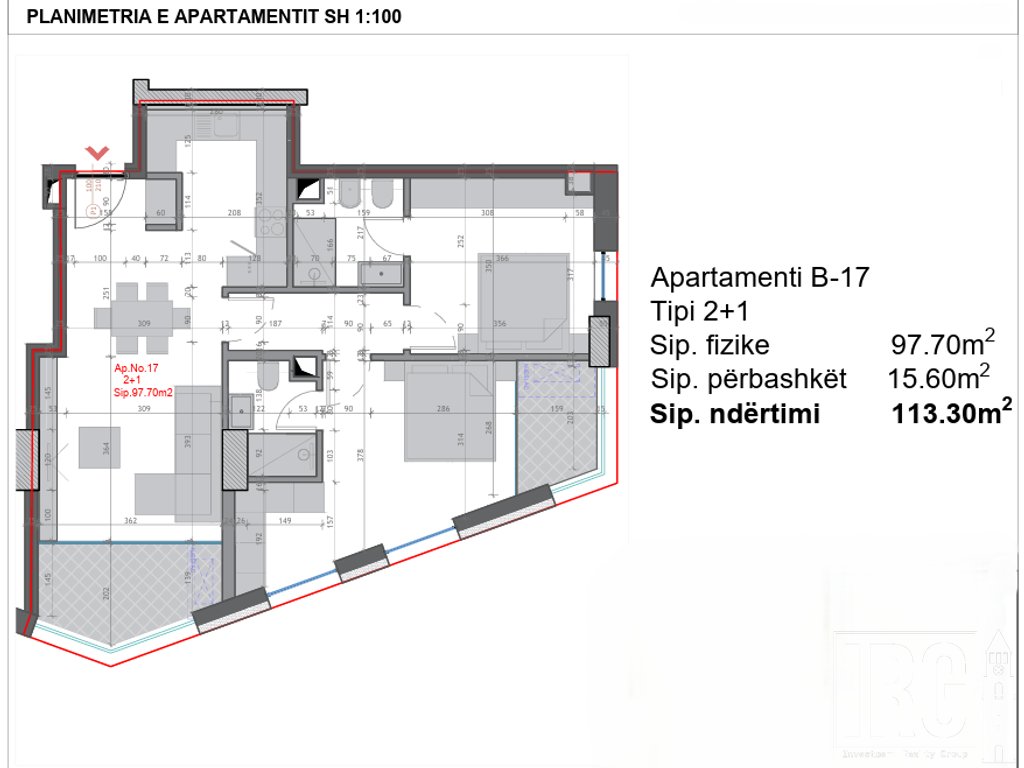APARTAMENT 2+1+2 TE KRYQËZIMI I "FARMACIA 10", Rr. DIBRËS