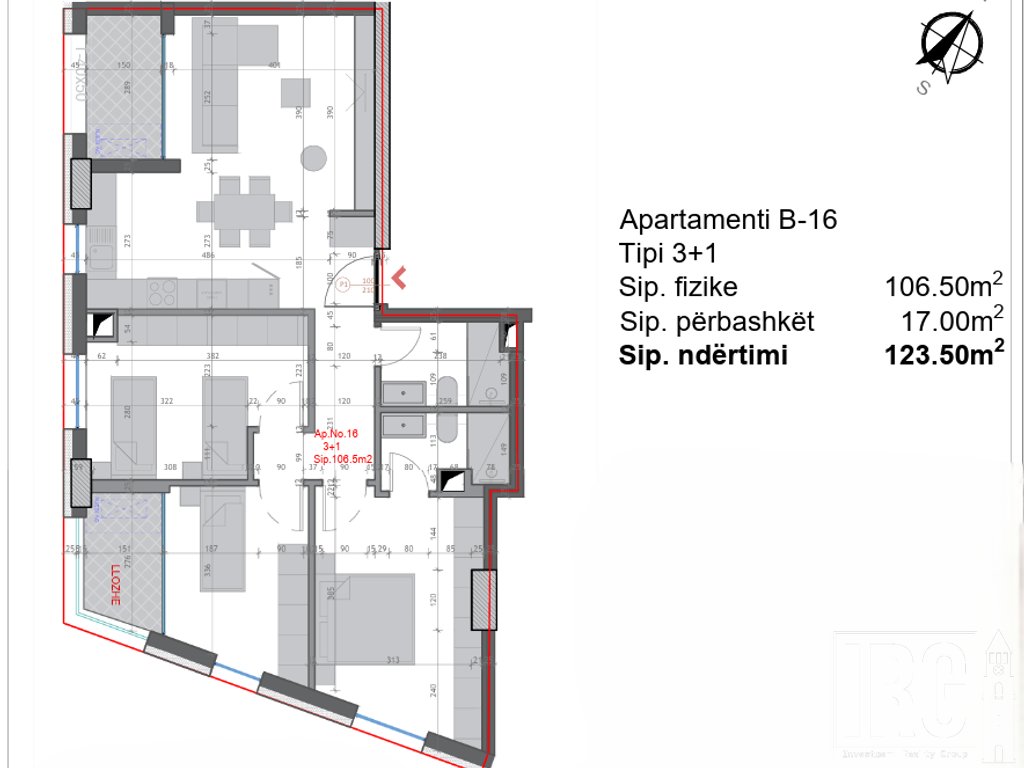 APARTAMENT 2+1+2 TE KRYQËZIMI I "FARMACIA 10", Rr. DIBRËS