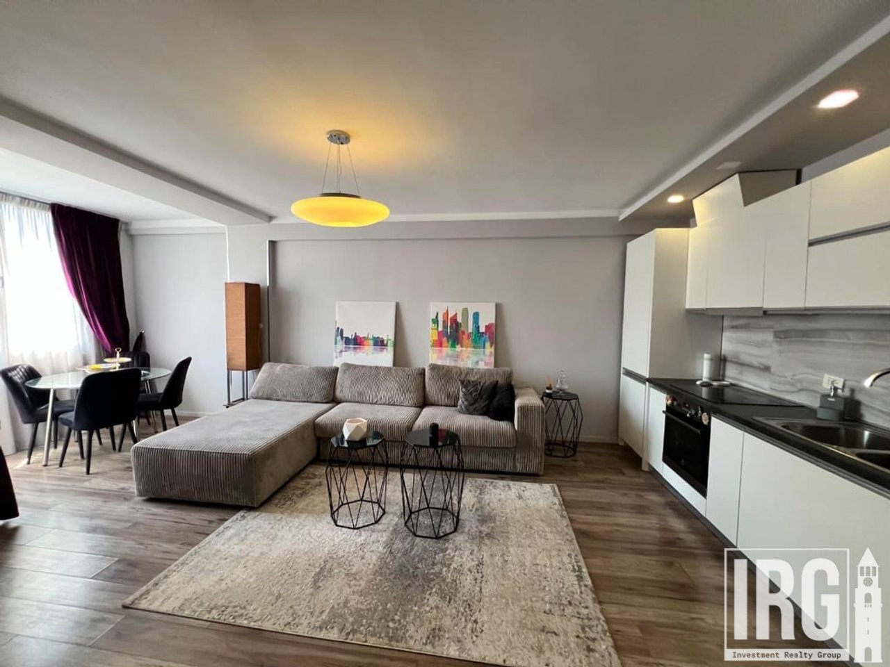 For rent, 1+1 apartment, Bllok, Tirana.
Former Blloku SAMI FRASHRI STREET Tirana
