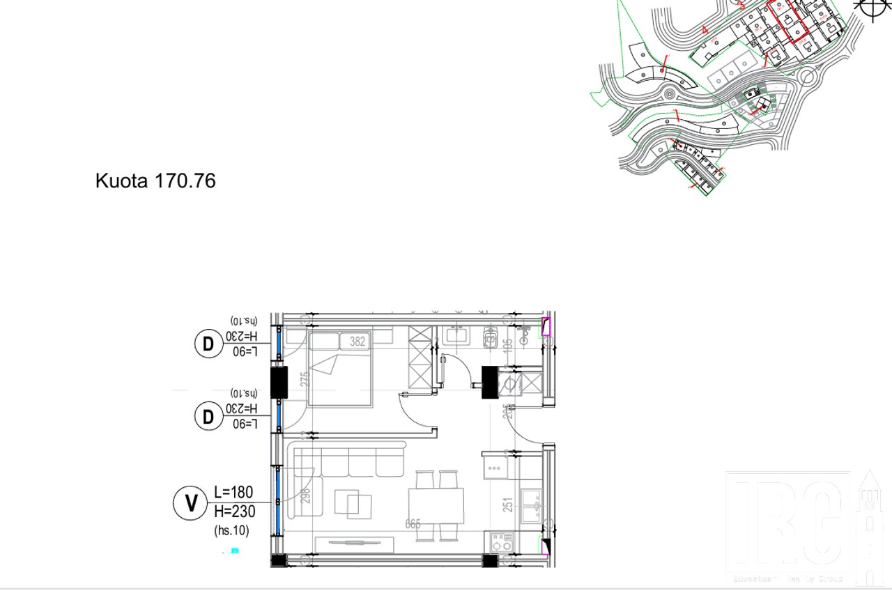 1+1 apartment at Kodra e Diellit Residence