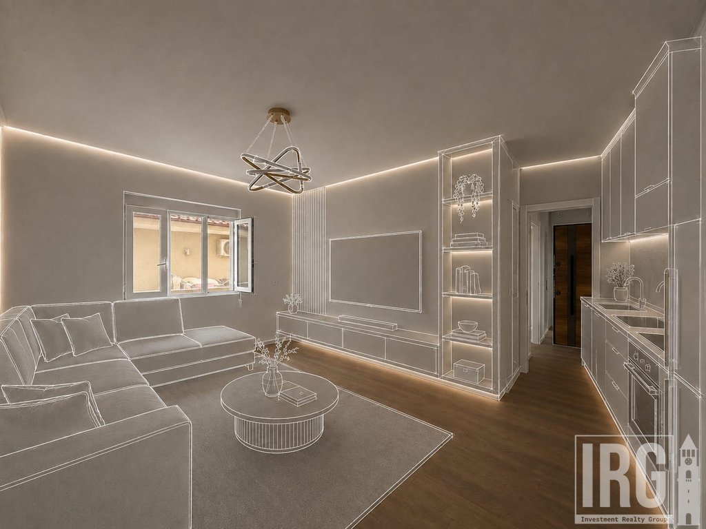 SHITET APARTAMENT 1+1 NE LAPRAKE, PRANE ZOJA KESHILLIT TE MIRE