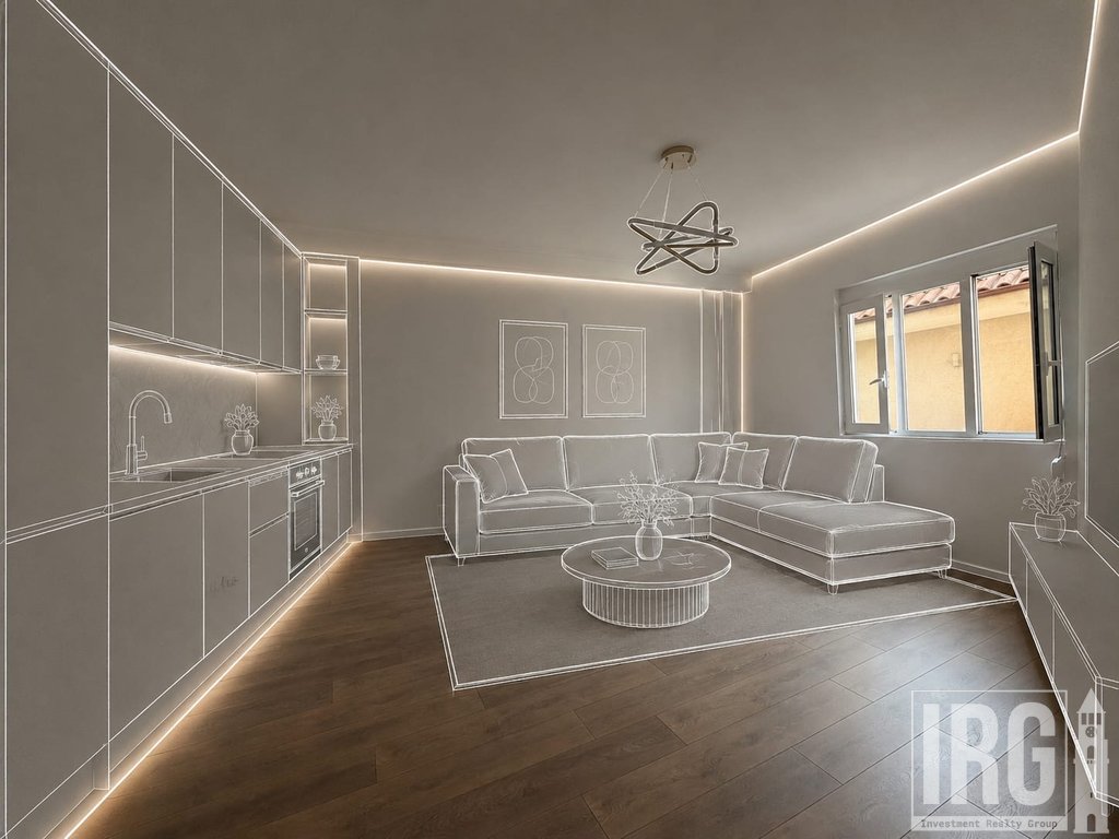 SHITET APARTAMENT 1+1 NE LAPRAKE, PRANE ZOJA KESHILLIT TE MIRE