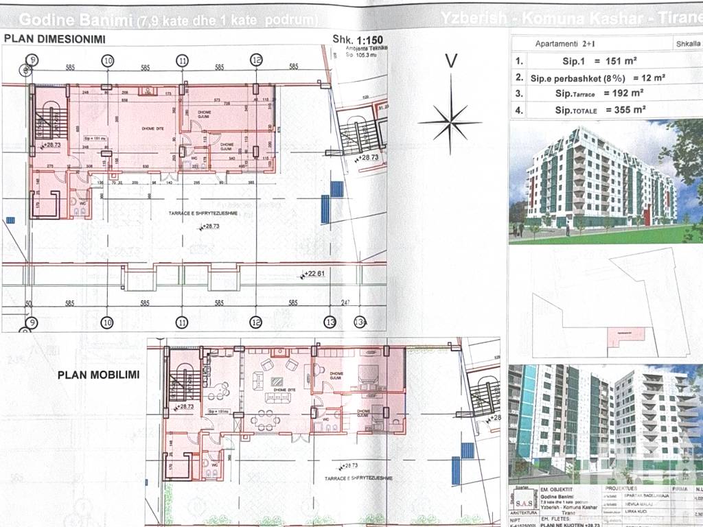 OKAZION! Penthouse tek Pallatet Cabej