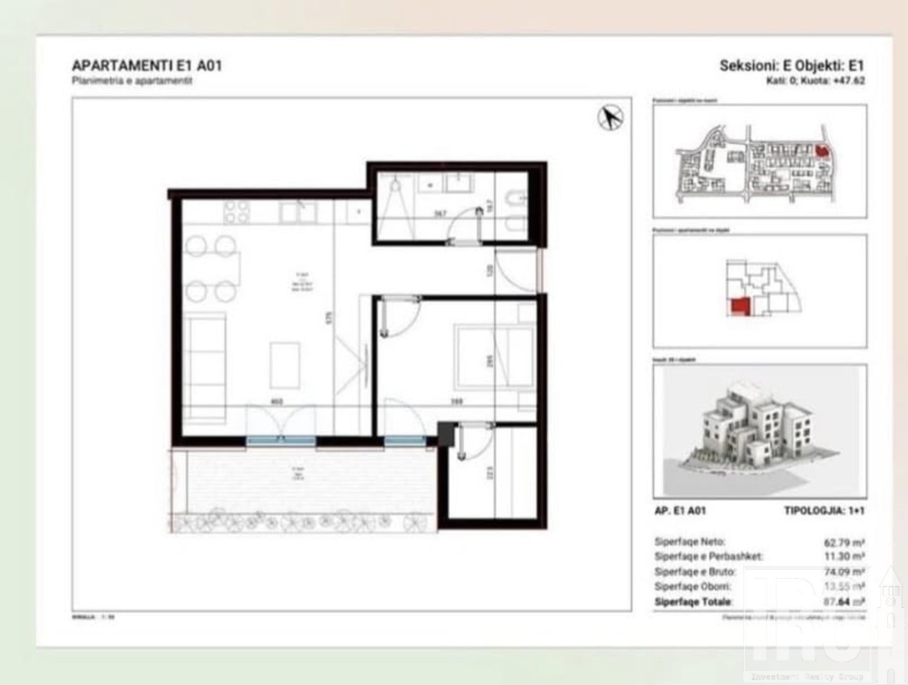 APARTMENT WITH PRIVATE YARD – SQUARE VILLAGE, DRYMADES