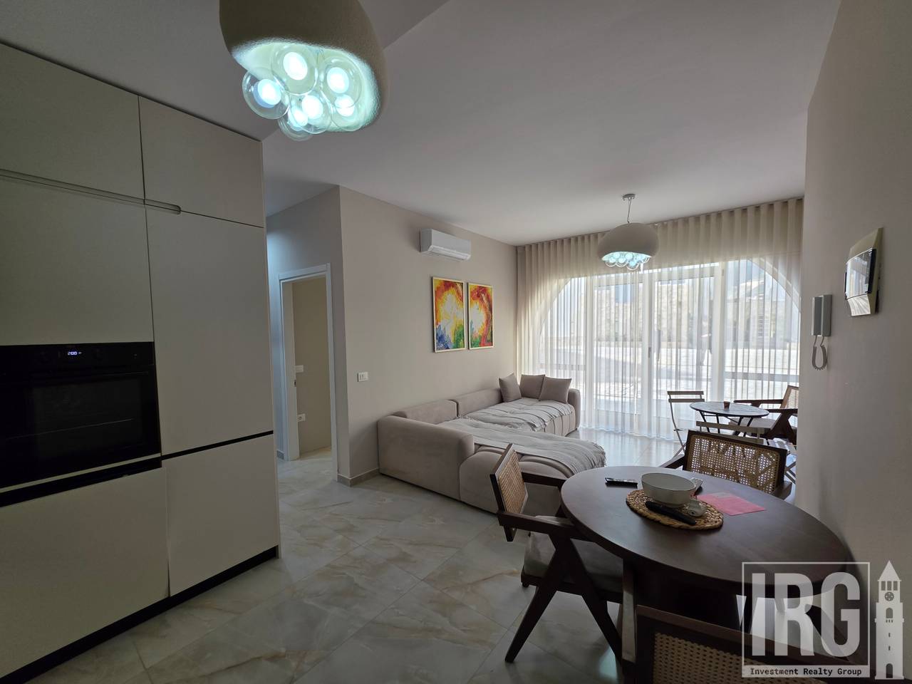 Apartment 1+1 with usable veranda 20 m2! Santorini Residence Drymades
