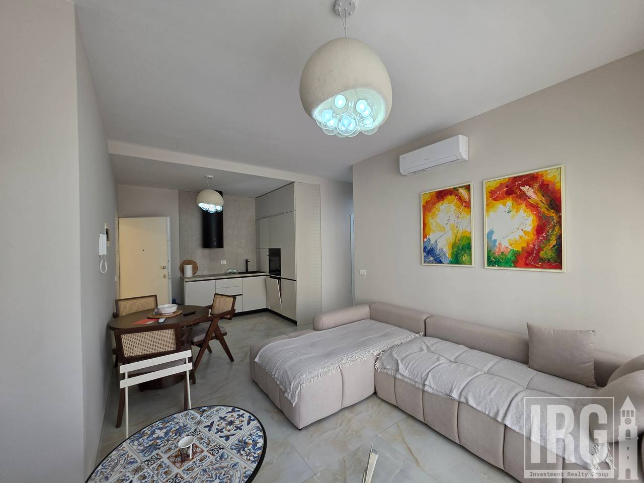 Apartment 1+1 with usable veranda 20 m2! Santorini Residence Drymades