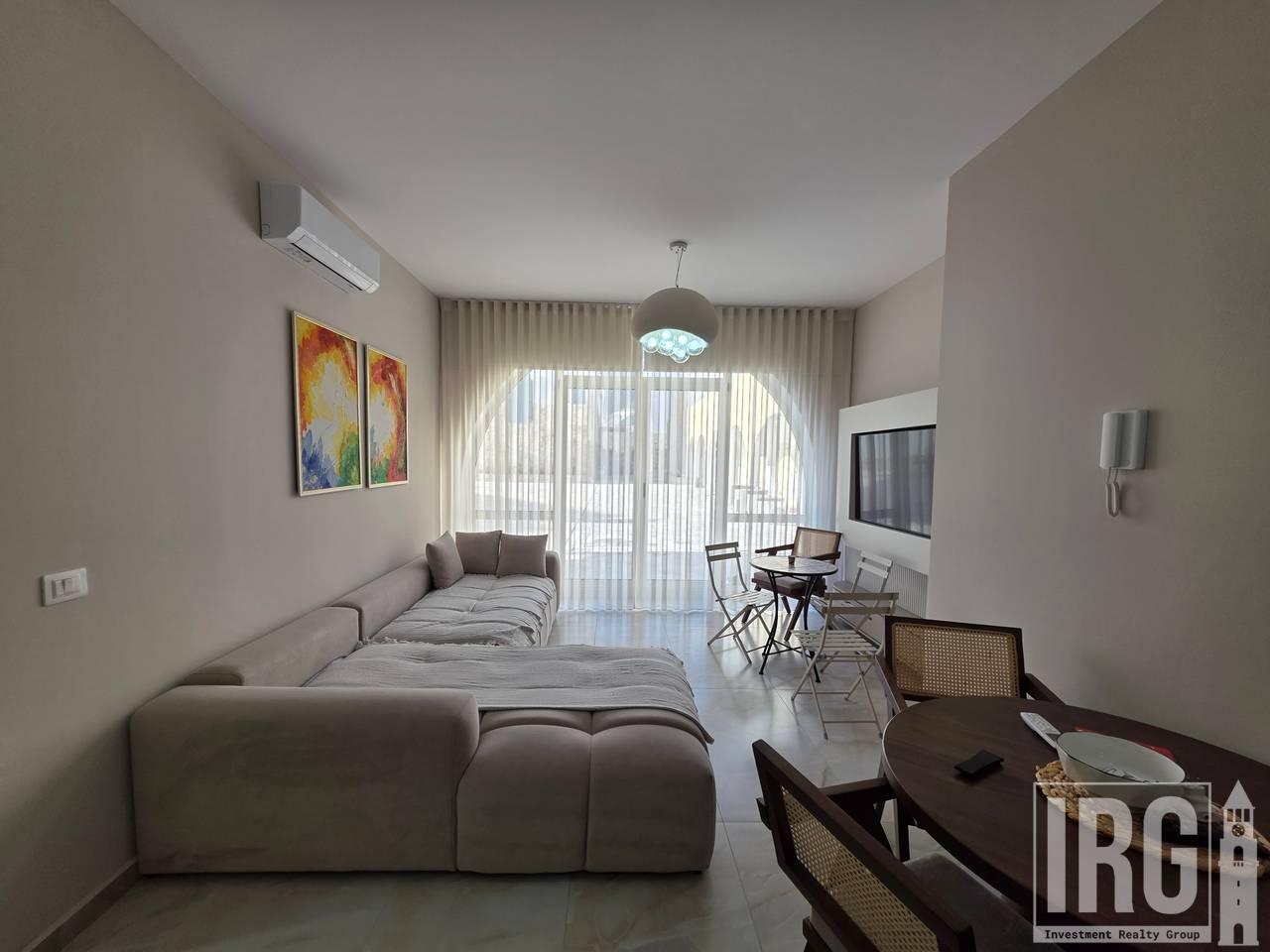 Apartment 1+1 with usable veranda 20 m2! Santorini Residence Drymades