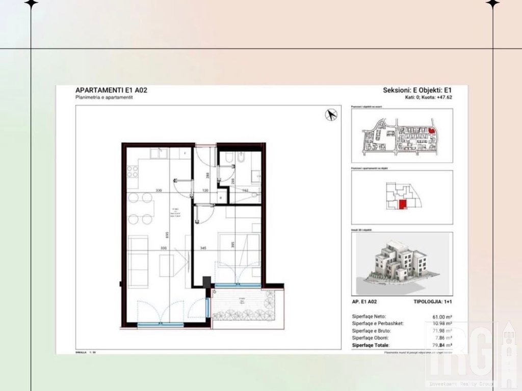 APARTAMENT ME OBORR PRIVAT – SQUARE VILLAGE, DRYMADES