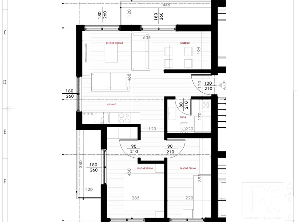 Apartament 2+1 tek Pishat e Buta, Golem