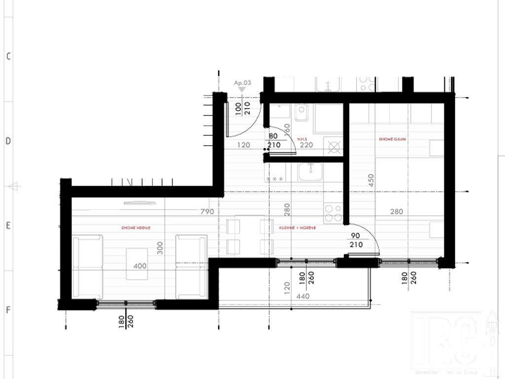 Apartament 1+1 tek Pishat e Buta, Golem