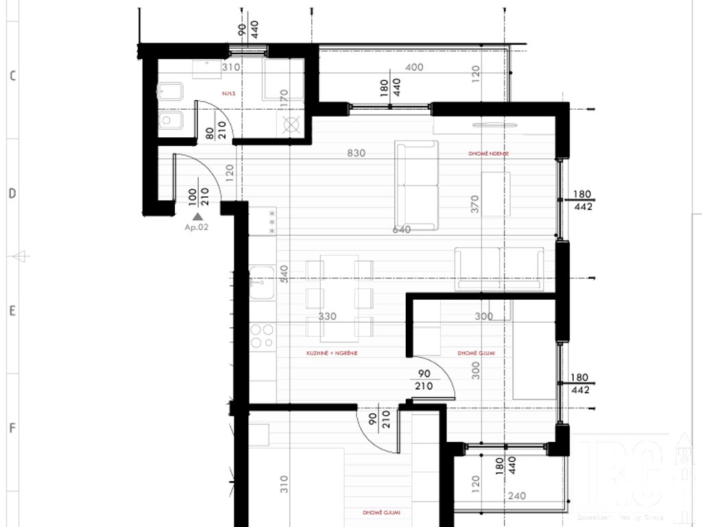 Apartament 2+1 tek Pishat e Buta, Golem