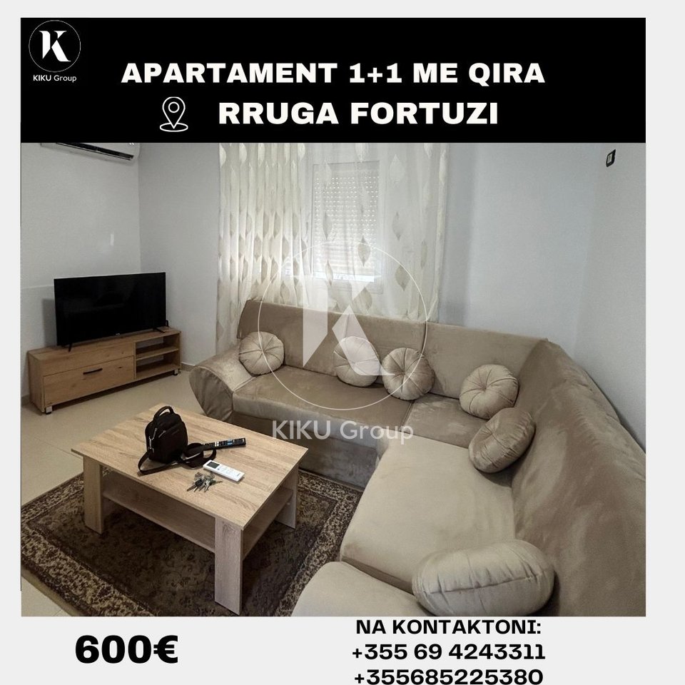 1+1 Apartment for Rent in the Center of Tirana - 600€ | 60 m²