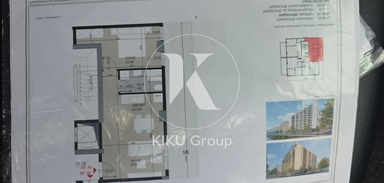 Shitet Apartament 1+1 – Ish-Fusha e Aviacionit