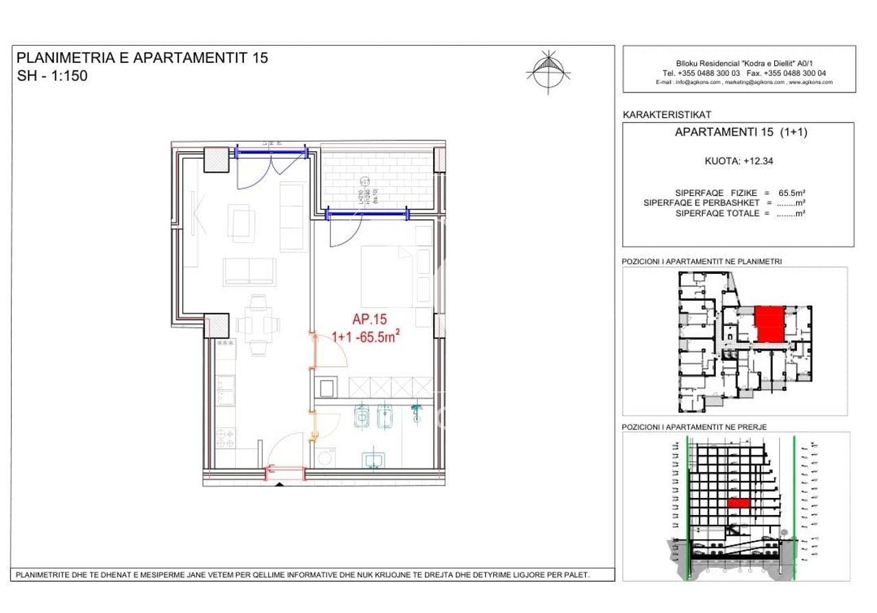 Vendesi appartamento 1+1, Residenza Mara