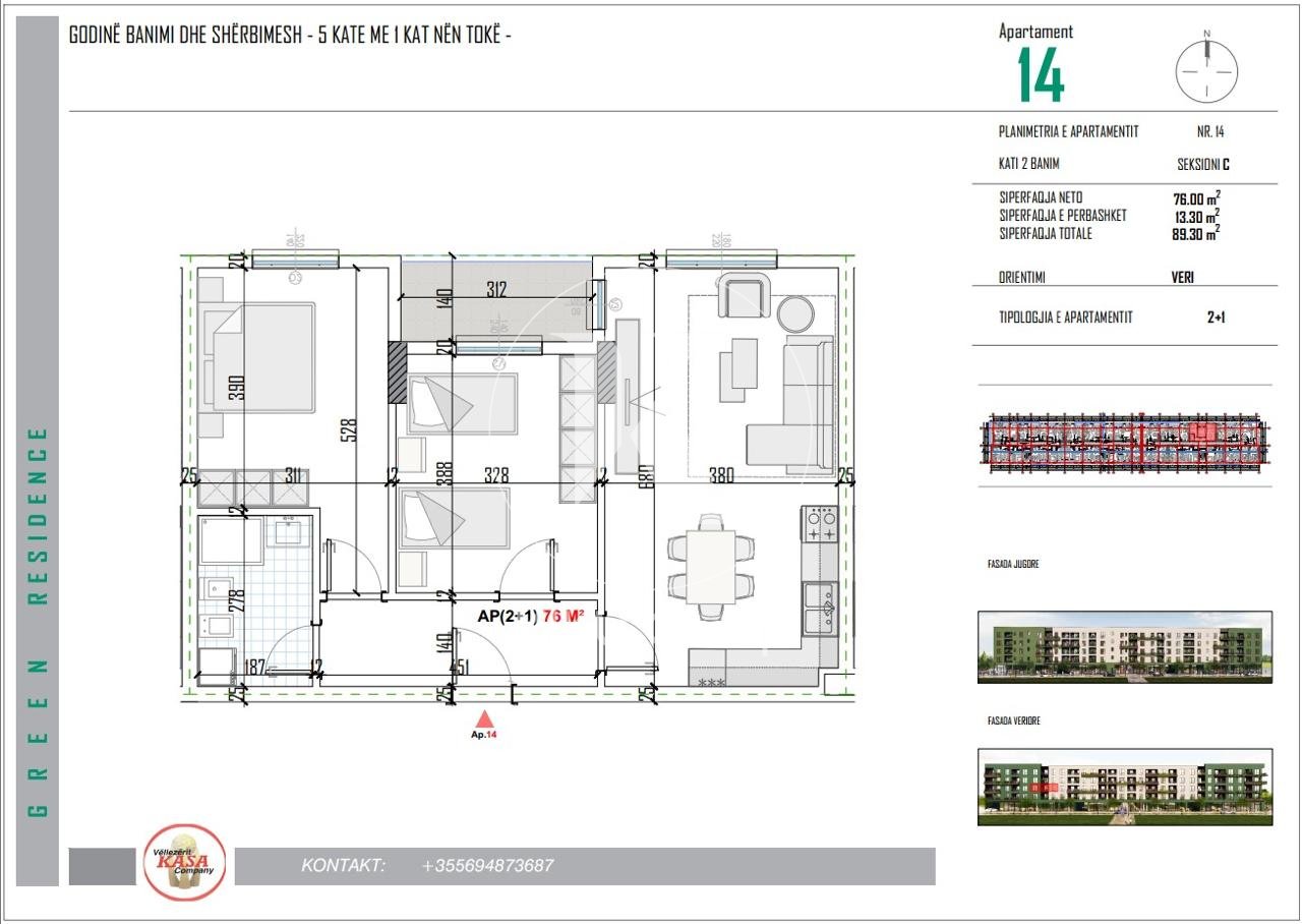 Green Residence – Shitet Apartament 2+1