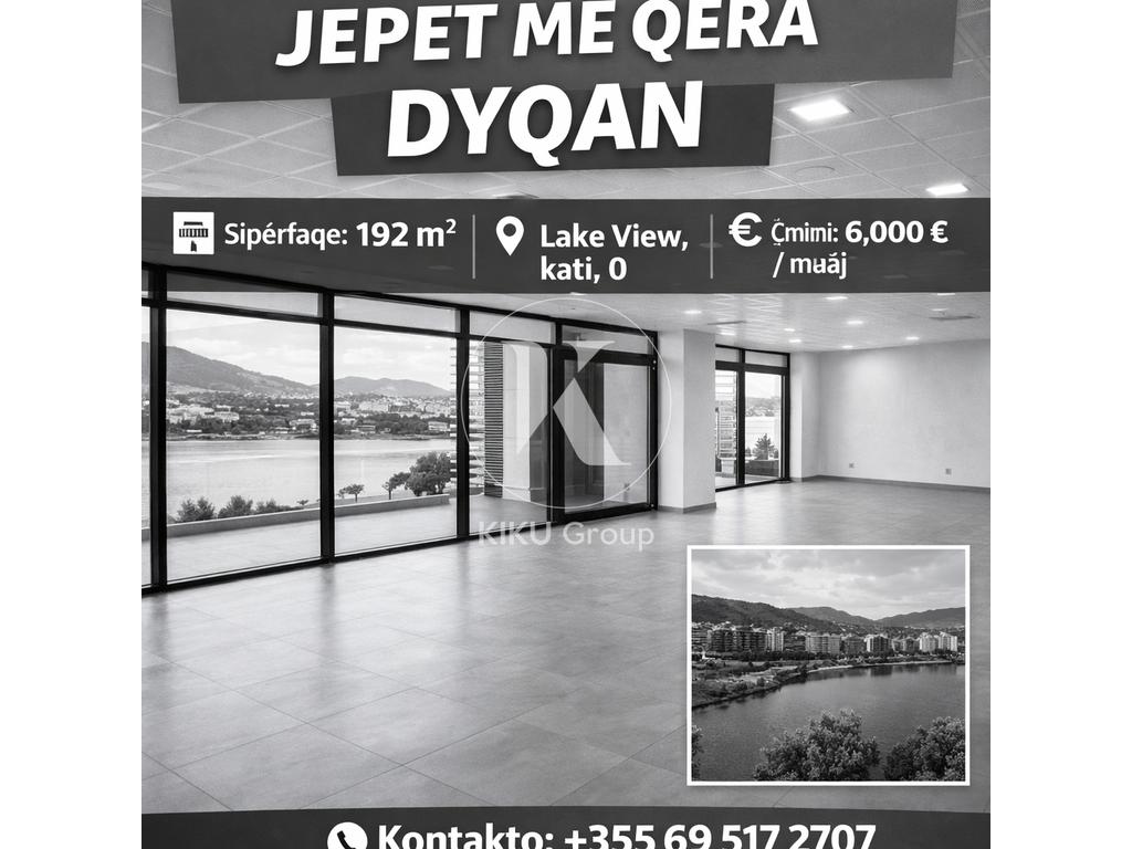 Jepet me qira ambjent biznesi  Kati 0 📐  192 m2  në Lake View