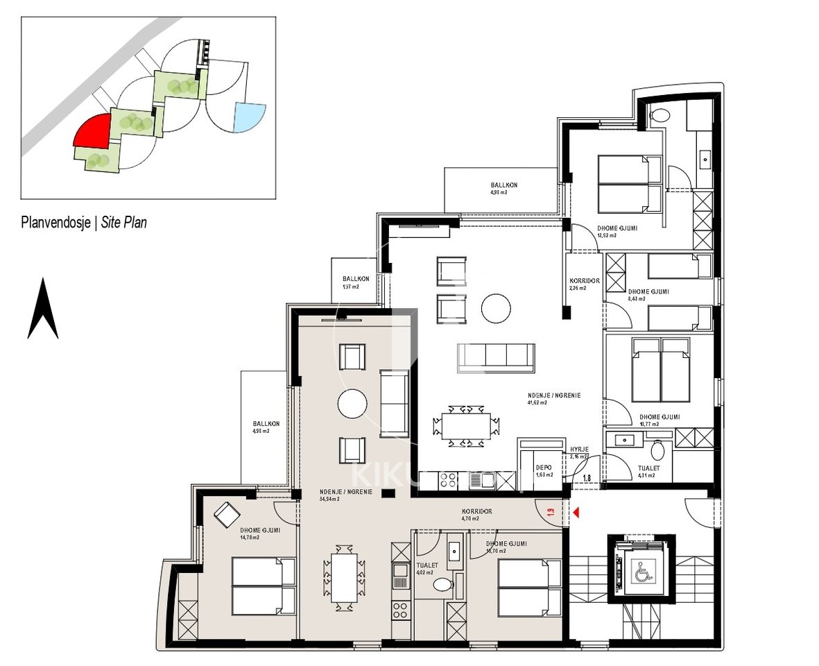 🏡 Shitet apartament 2+1 – PRIVÉ 2 | Seaview Residences