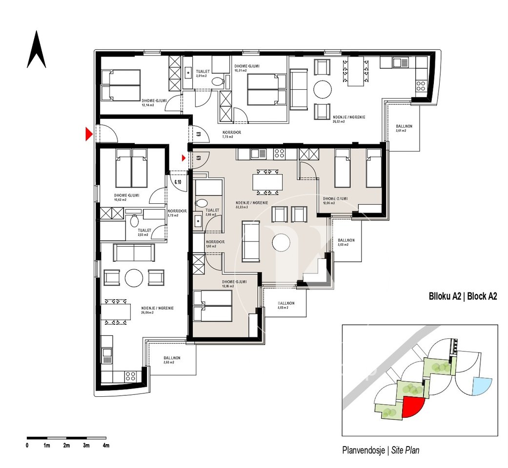 🏡 Shitet apartament 2+1 – PRIVÉ 2 | Seaview Residences