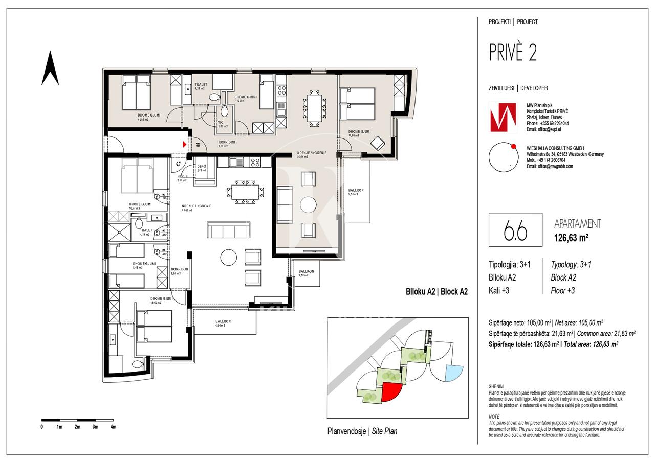 🏡 Shitet apartament 3+1 – PRIVÉ 2 | Seaview Residences