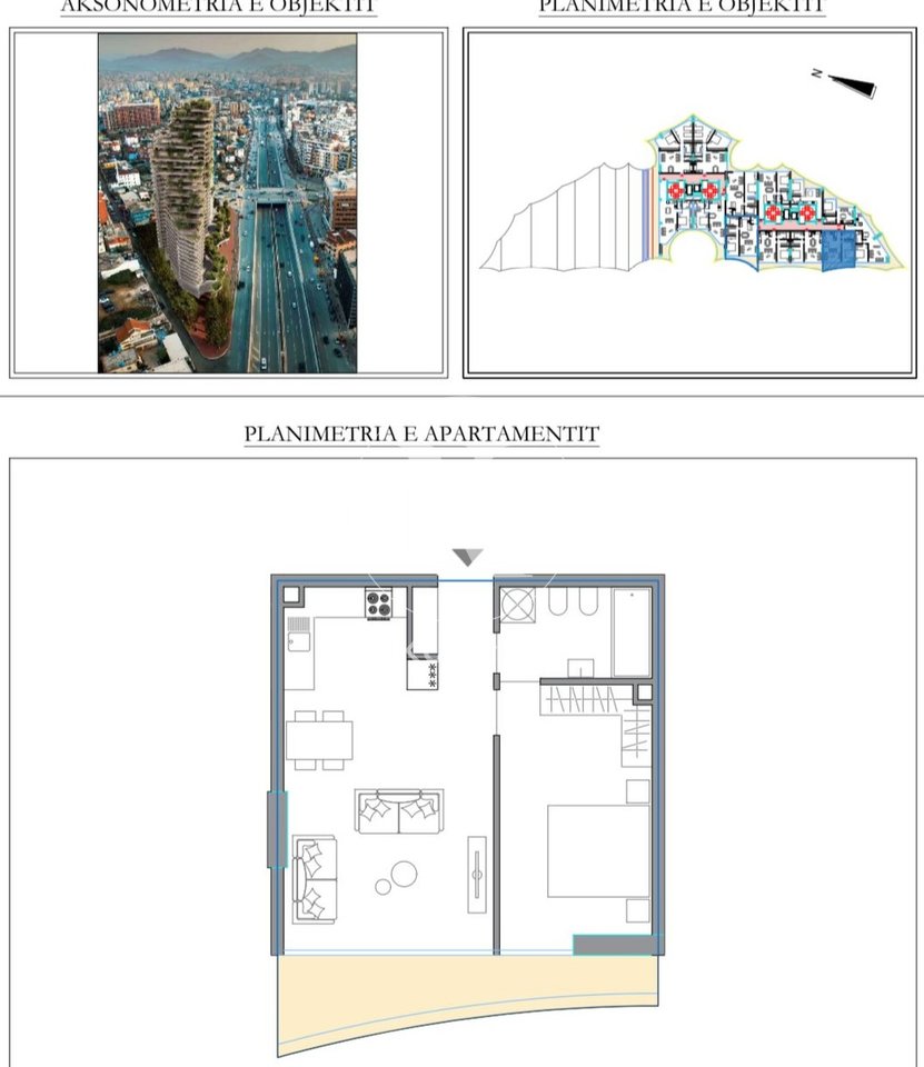 Apartment 1+1 for sale in the newest residence in Astir – The Eagle of Tirana