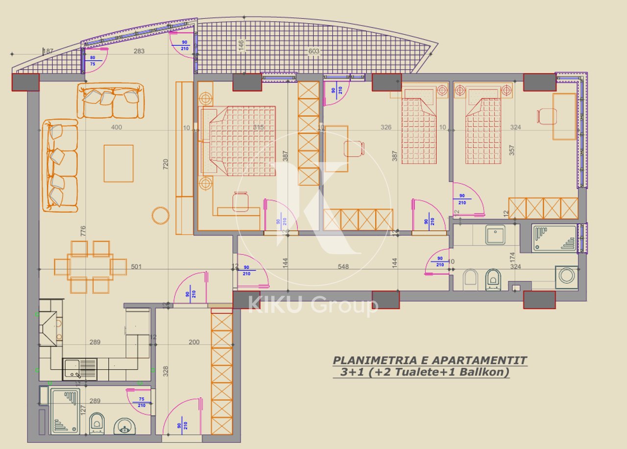 Appartamento 3+1+2 in Vendita – Via “Rezart Çerova”