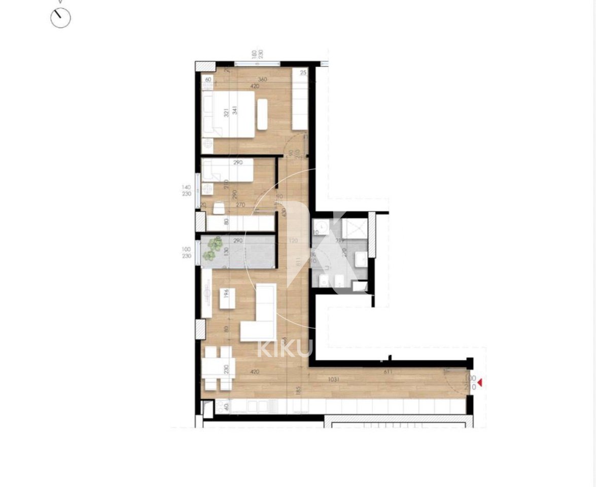 Apartament 2+1 për Shitje – Garden Residence Turdiu, Fushë Aviacioni, Tiranë
