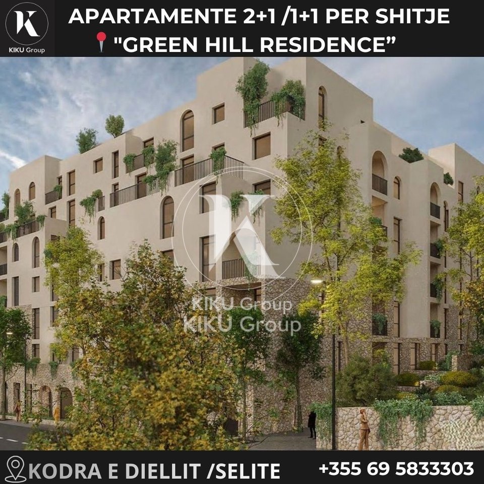 📍 Green Hill Residence, Selitë – Tiranë
Disponojmë për shitje apartamente në një kompleks rezidencial të ri dhe modern.