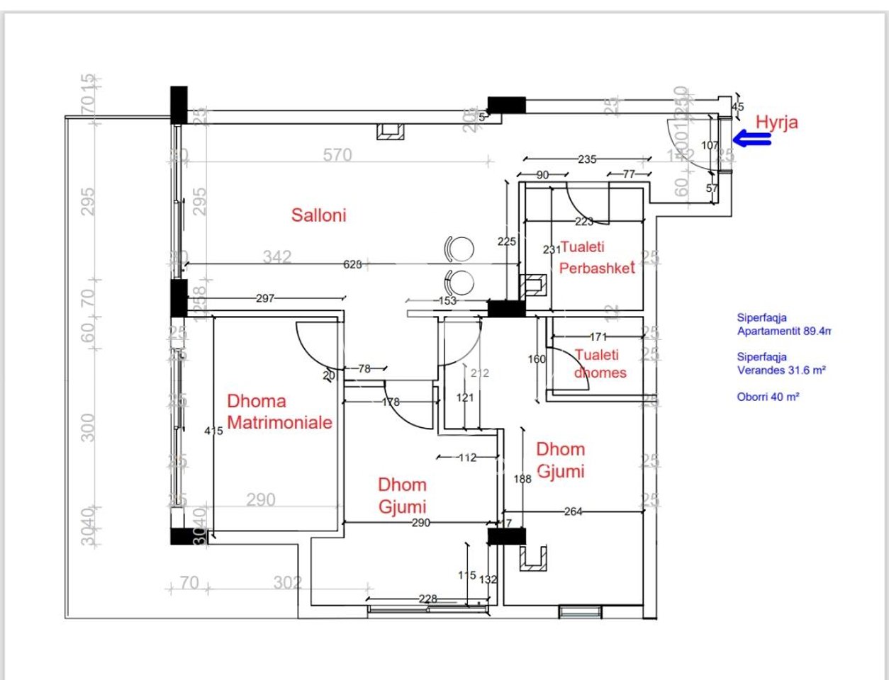 Apartament 3+1 në Shitje – Porto Lalzi, Vija e Parë me Detin