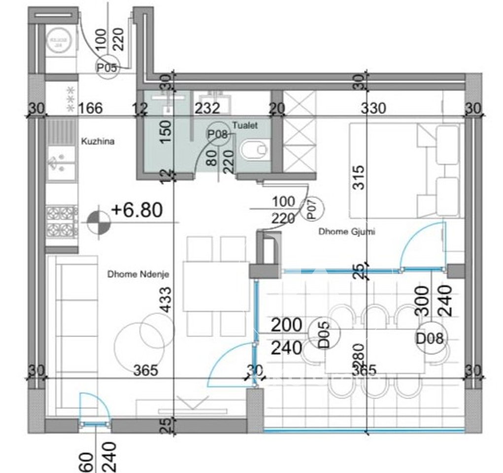 Apartament 1+1 në Shitje – Turquoise Marina Residence