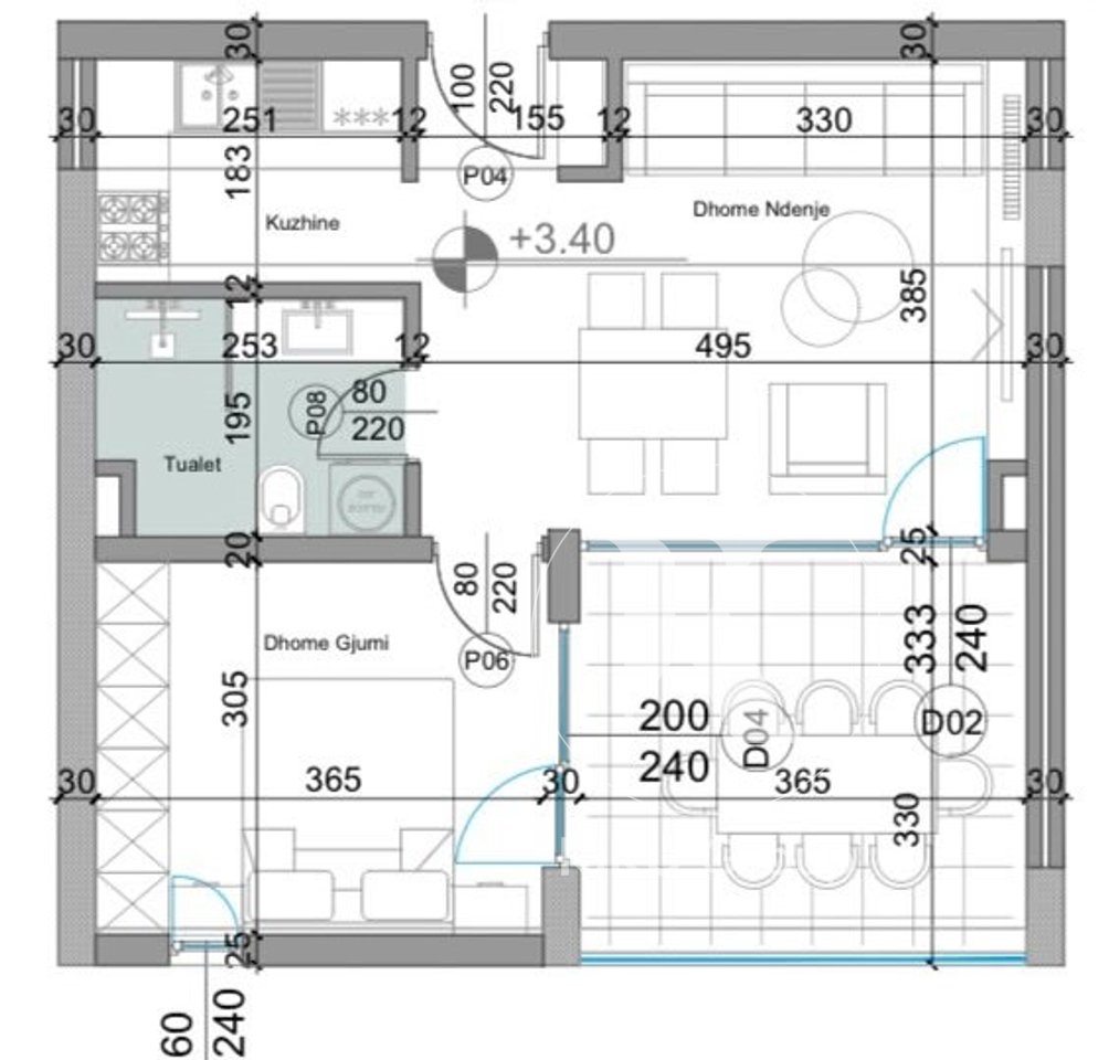 Apartament 1+1 në Shitje – Turquoise Marina Residence