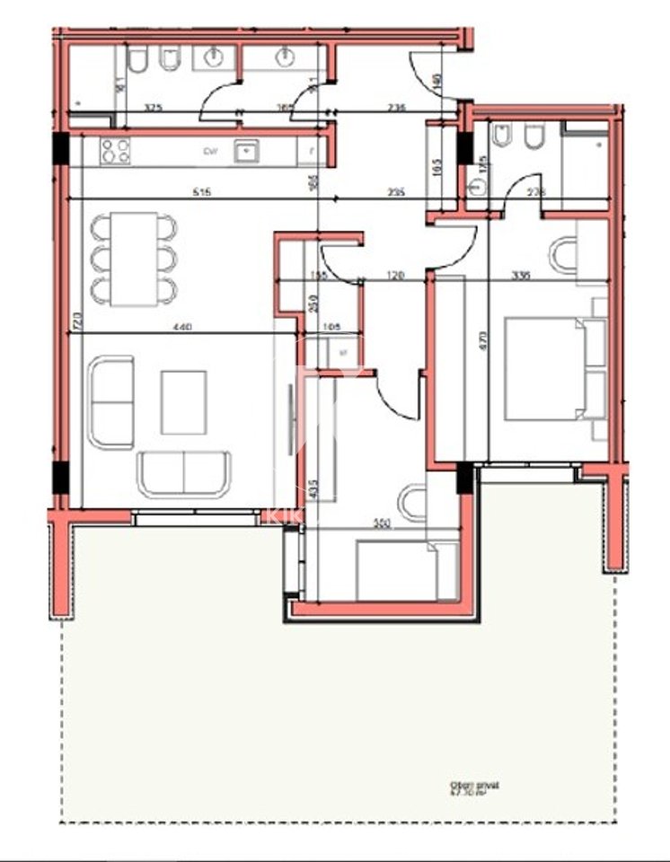 Apartment 2+1 for Sale – Bathore, "Seit Bathorja" Street