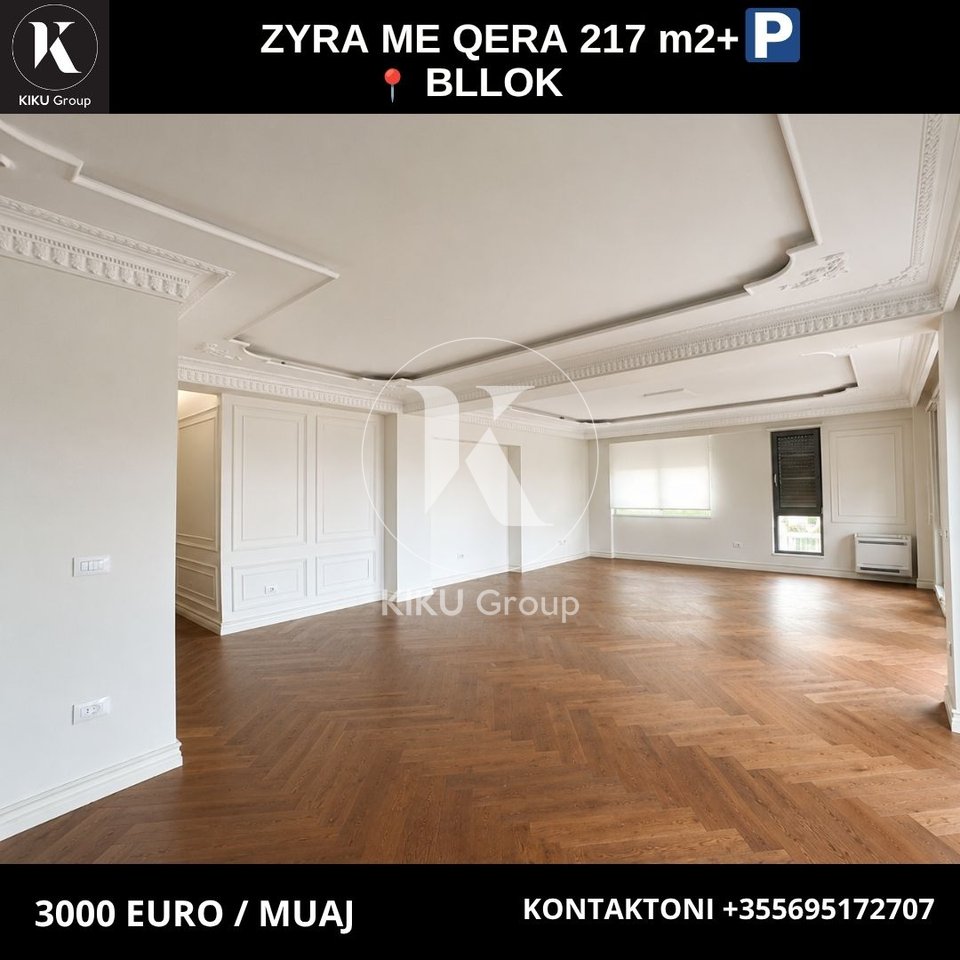 Jepet me Qira Zyrë 3+1+2 – Blloku, Tiranë